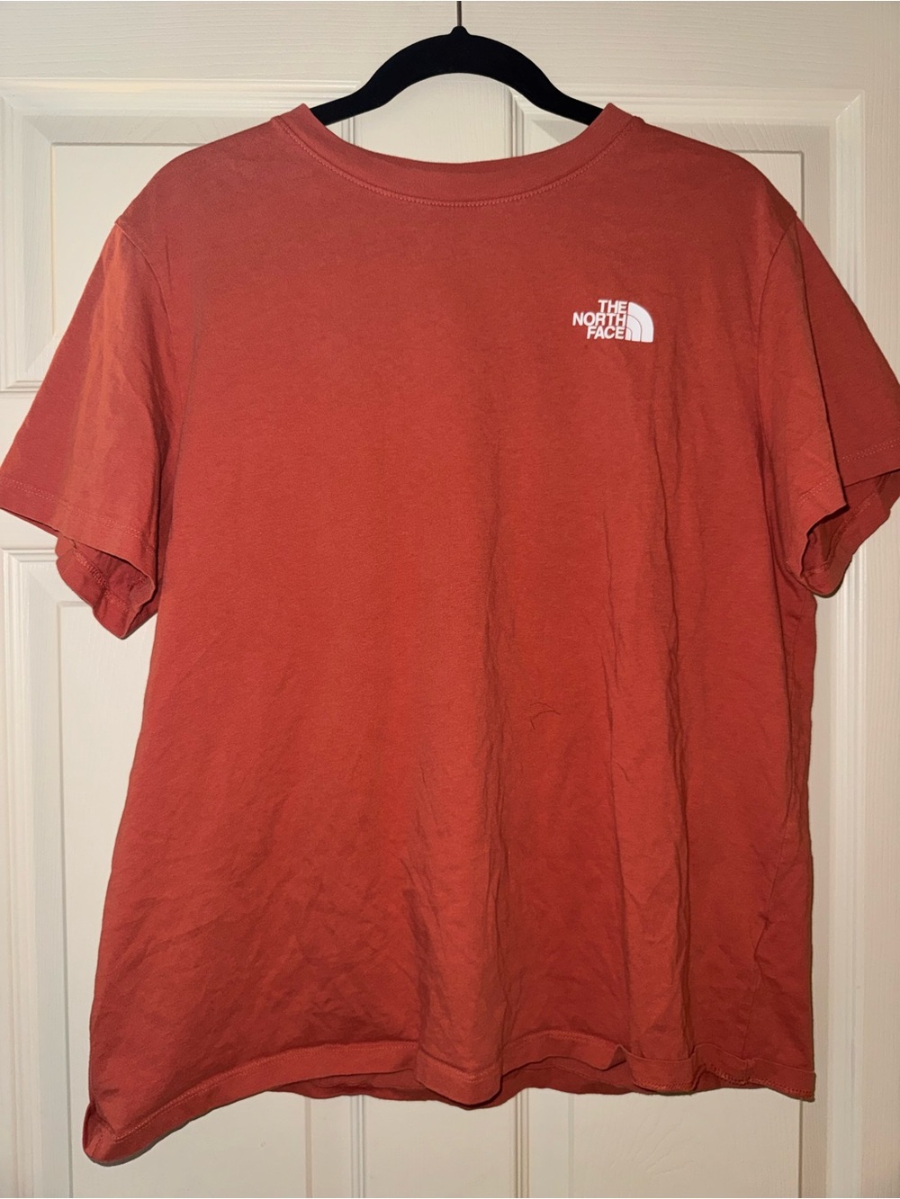 The North Face Short Sleeve Logo Tee — Rust Red